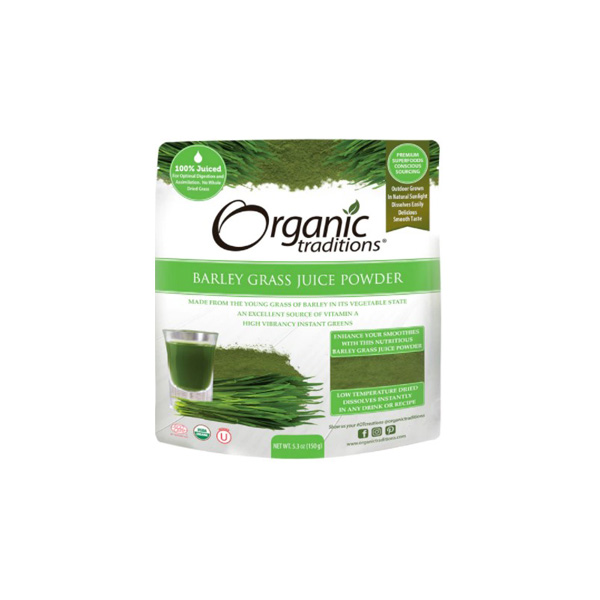 Organic Traditions Barley Grass Juice Powder 150 g Supplements