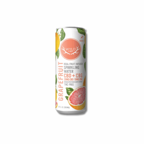 Wyld Grapefruit Sparkling Water 20 mg CBD : 10 mg CBG - 12 fl. oz.