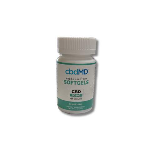 cbdMD Broad Spectrum Softgels 50 mg - 30sg
