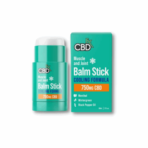 CBDFX CBD Muscle & Joint Balm Stick Cooling Formula- 750 mg CBD