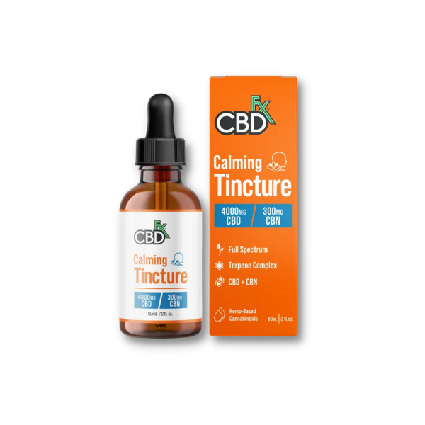 CBDFX Calming Tincture - 4000 mg CBD, 300 mg CBN - 2 fl oz