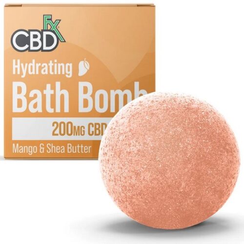 CBDFX Hydrating Bath Bomb Mango & Shea Butter 200 mg CBD - 5 oz