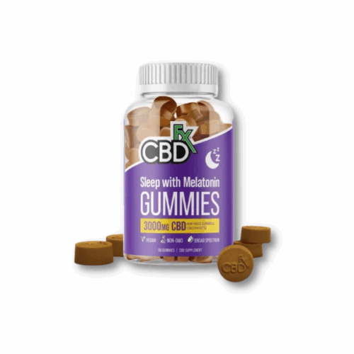 CBDFX CBD Gummies w/ Melatonin For Sleep - 3000mg - 60 Gummies