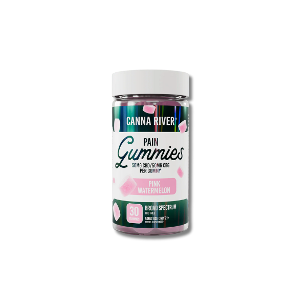 Canna River Pain Gummies Pink Watermelon - 30 ct