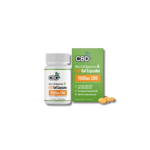 CBDFX Full Spectrum CBD Gel Capsules 1500mg - 30caps