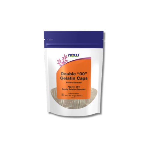 Now Empty Capsules, Gelatin, Double "00" - 250ct