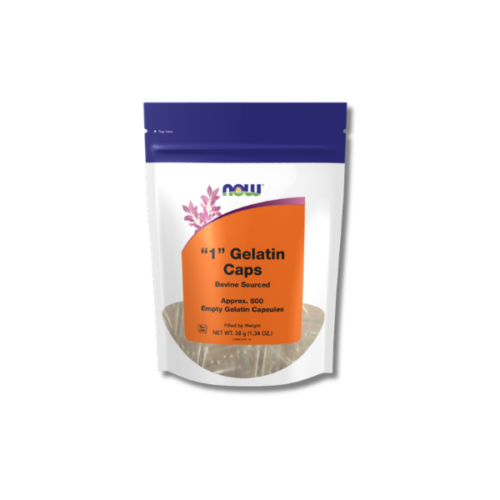 Now Empty Capsules, Gelatin, #1 - 500 ct
