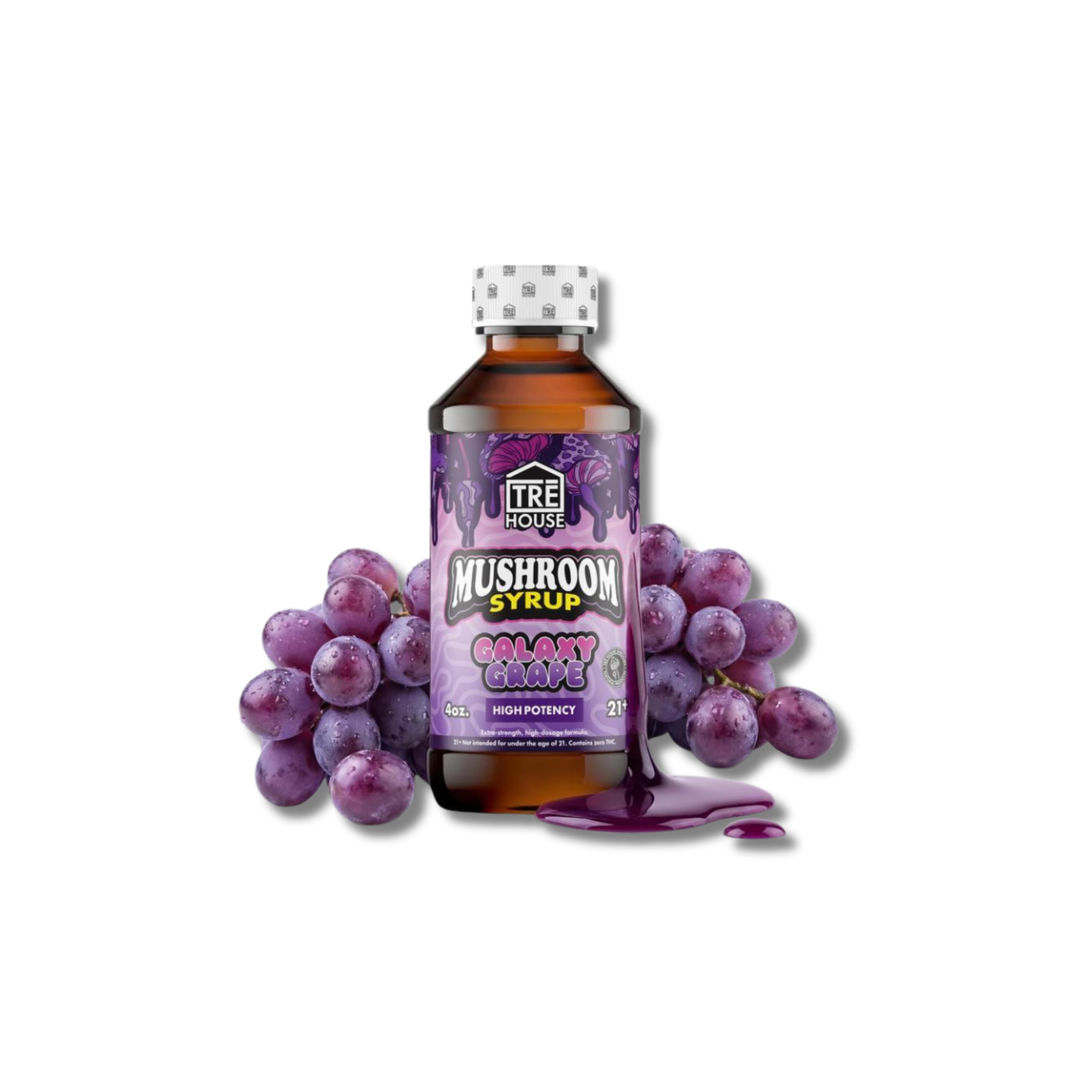 Trehouse Magic Mushroom Syrup Galaxy Grape 4 oz